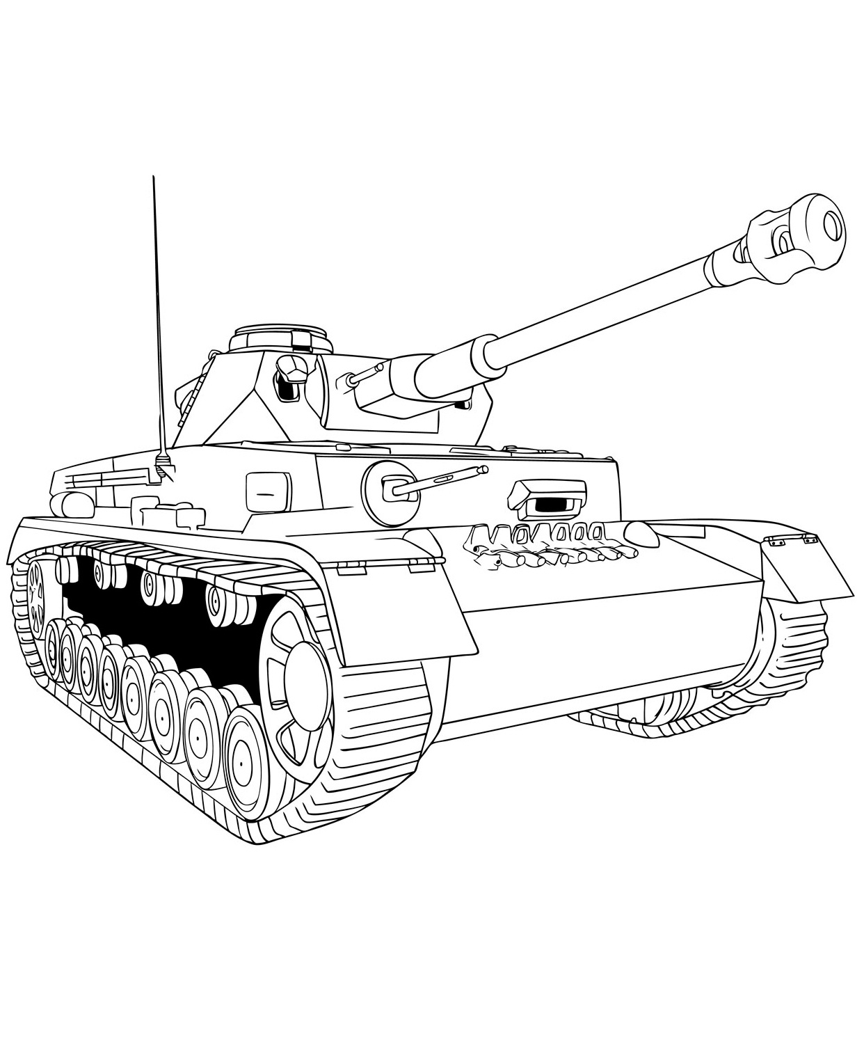 как нарисовать военный танк из гта 5 фото 107